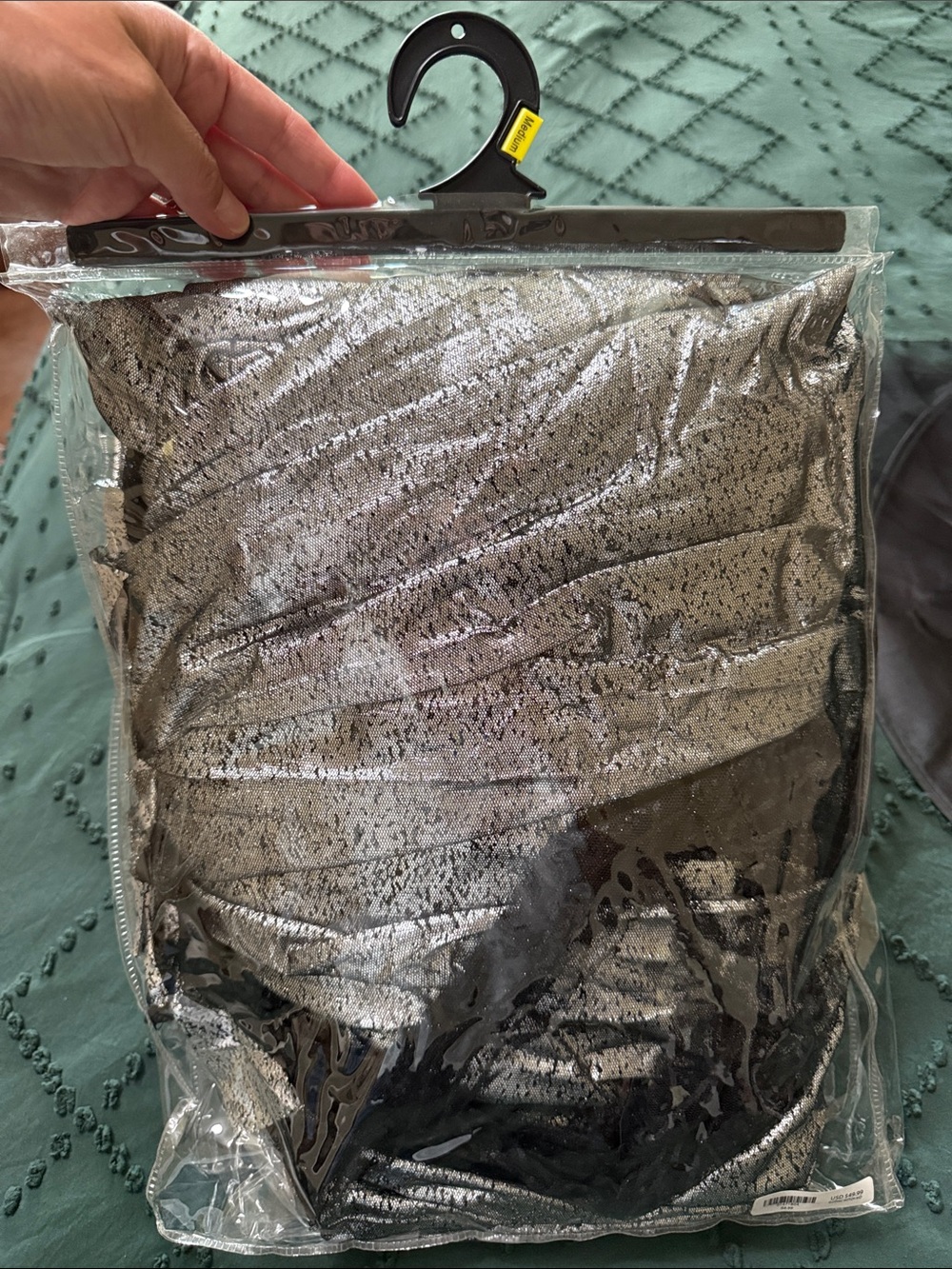 SPIRIT Halloween Kids Black and Silver Witch Costume Dress - Picture 4 of 10